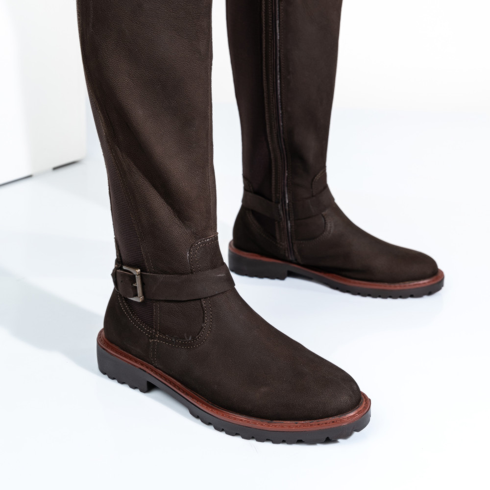 CIZME DAMA PIELE NATURALA MARO NABUK 8S77793