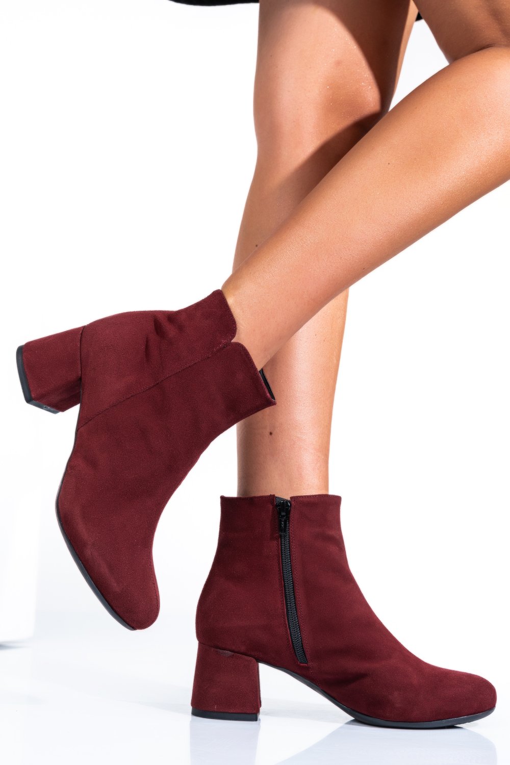 BOTINE DAMA PIELE NATURALA INTOARSA VISINII 7S7721