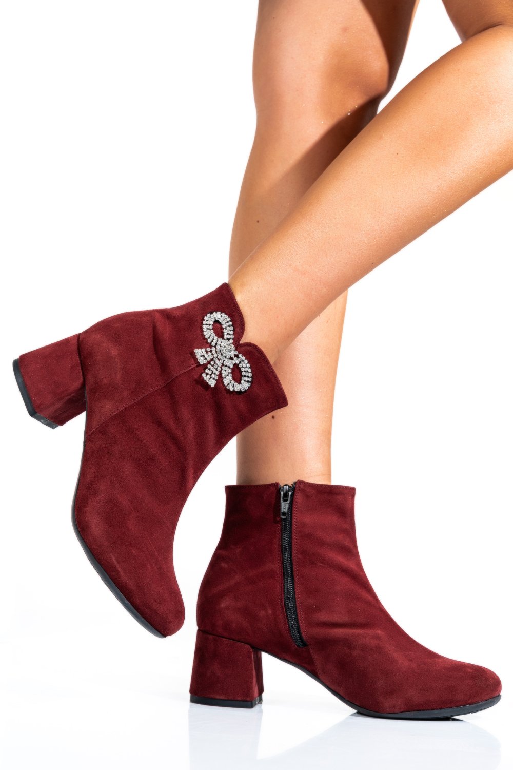 BOTINE VISINII PIELE NATURALA INTOARSA 7S7733