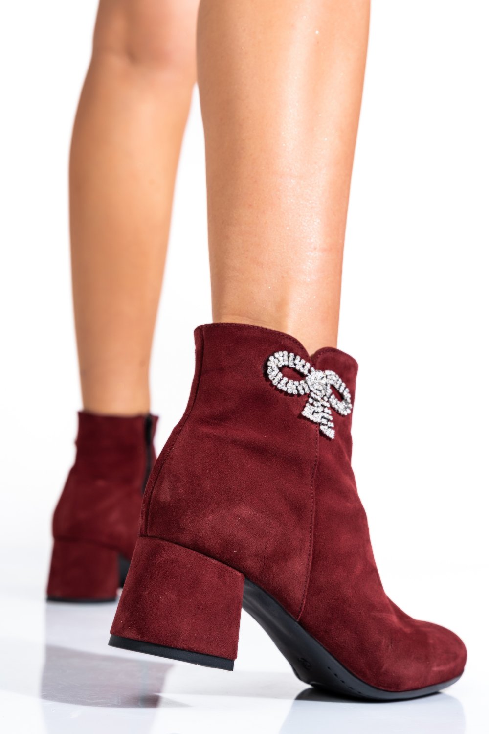 BOTINE VISINII PIELE NATURALA INTOARSA 7S7733