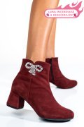 BOTINE VISINII PIELE NATURALA INTOARSA 7S7733