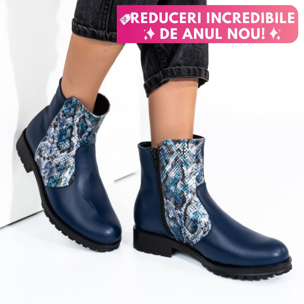 GHETE DAMA PIELE NATURALA BLEUMARIN SNK 0S772LIB