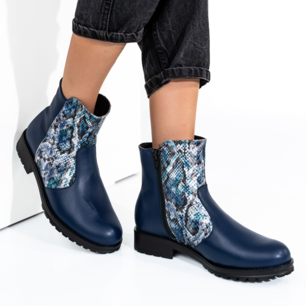 GHETE DAMA PIELE NATURALA BLEUMARIN SNK 0S772LIB