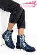 Ghete dama piele naturala bleumarin snk 0s772lib