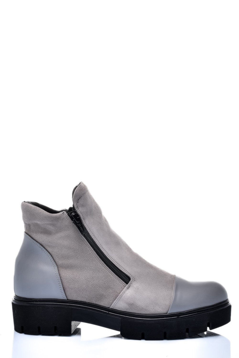 GHETE GRI PIELE NATURALA INTOARSA 0PC04