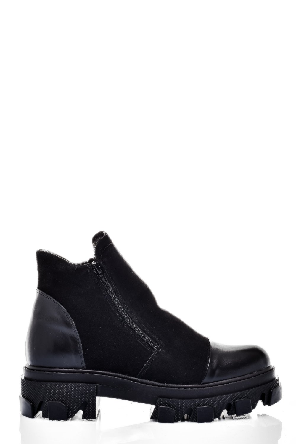 GHETE ALL BLACK PIELE NATURALA INTOARSA 0PC4B