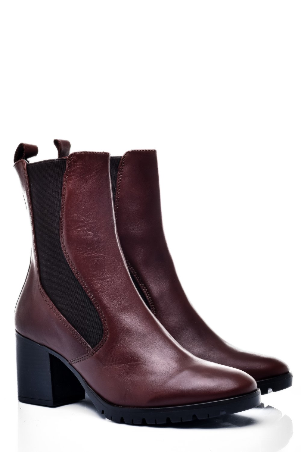 BOTINE DAMA CAPTUSITE  PIELE NATURALA MARO 2S77167