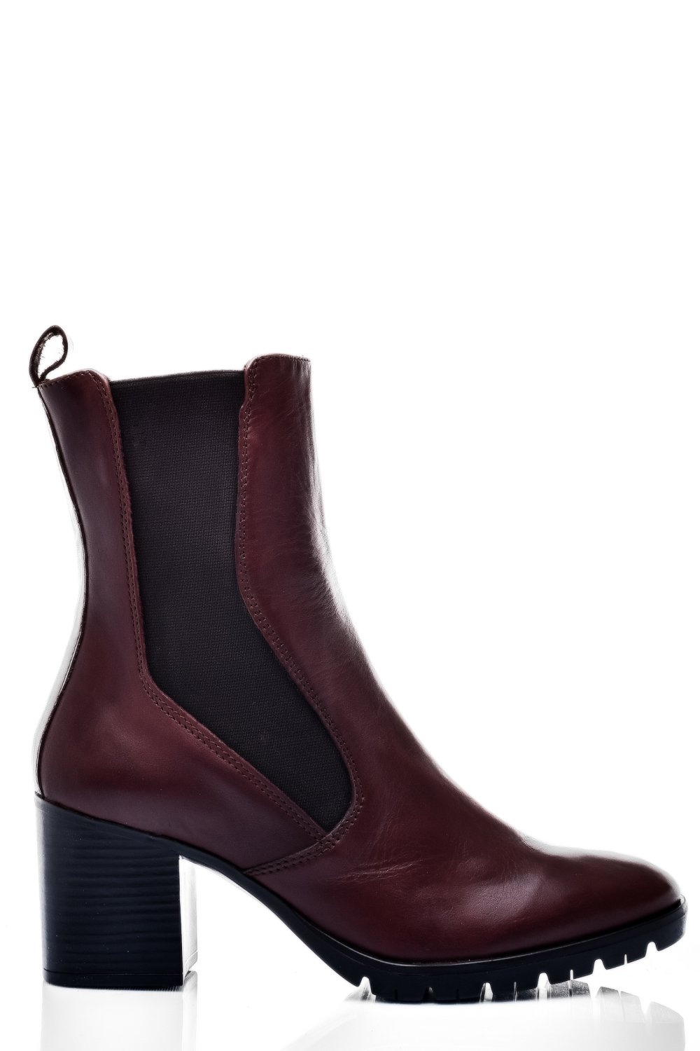 BOTINE DAMA CAPTUSITE  PIELE NATURALA MARO 2S77167