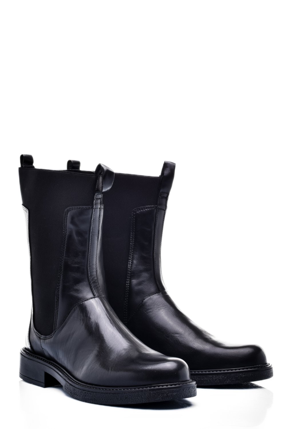 GHETE NEGRE PIELE NATURALA 7S77628