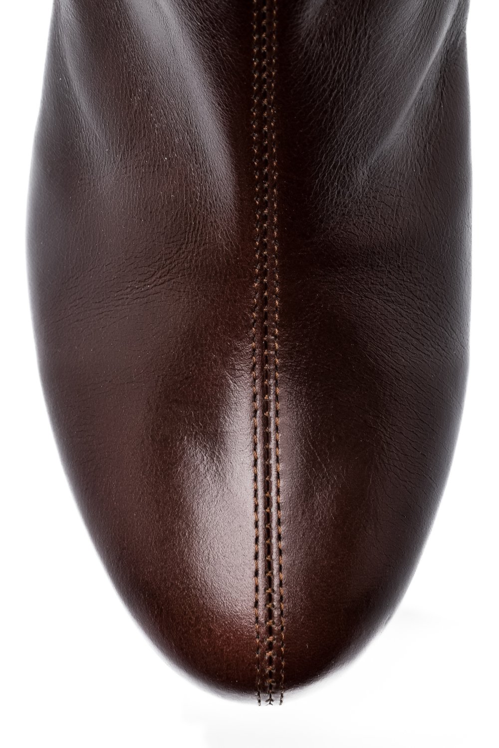 BOTINE MARO INCHIS PIELE NATURALA 7S7733