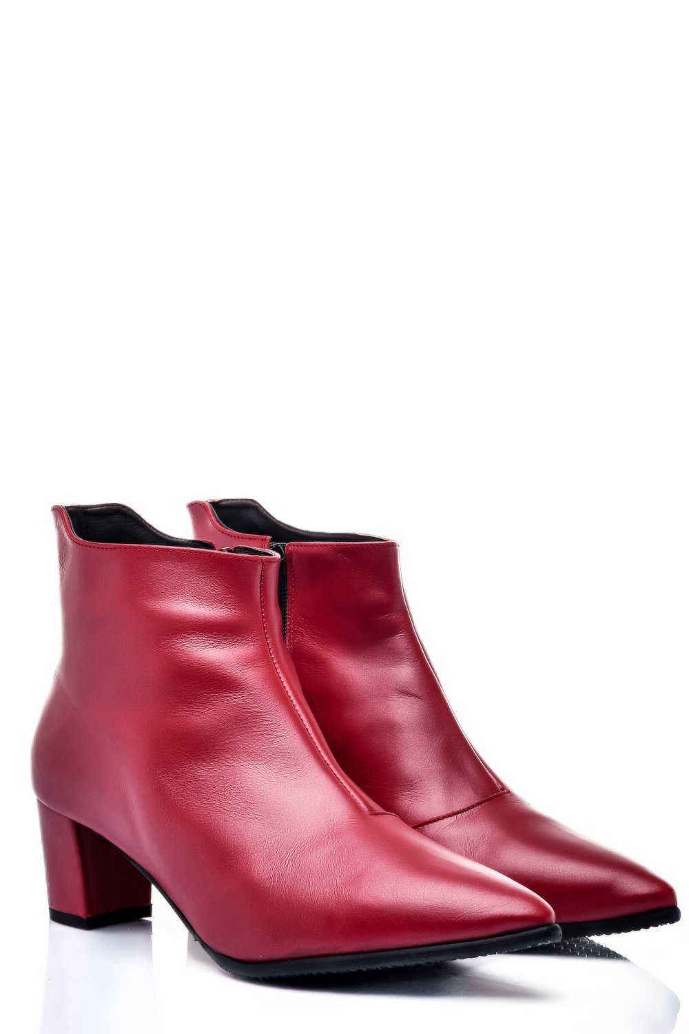 BOTINE DAMA PIELE NATURALA ROSII 7S7723