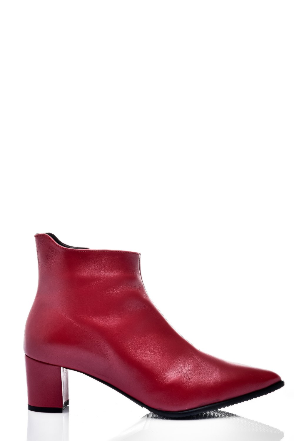 BOTINE DAMA PIELE NATURALA ROSII 7S7723