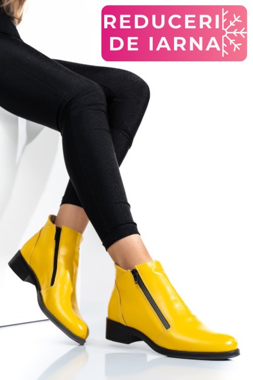 Ghete galbene piele naturala 0pc1