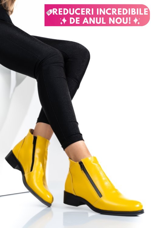 Ghete galbene piele naturala 0pc1