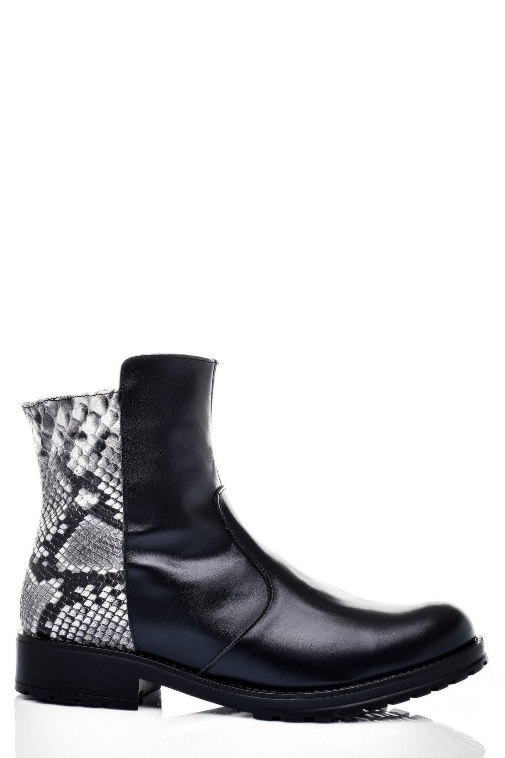 GHETE DAMA PIELE NATURALA NEGRE SNK 0S772LIB