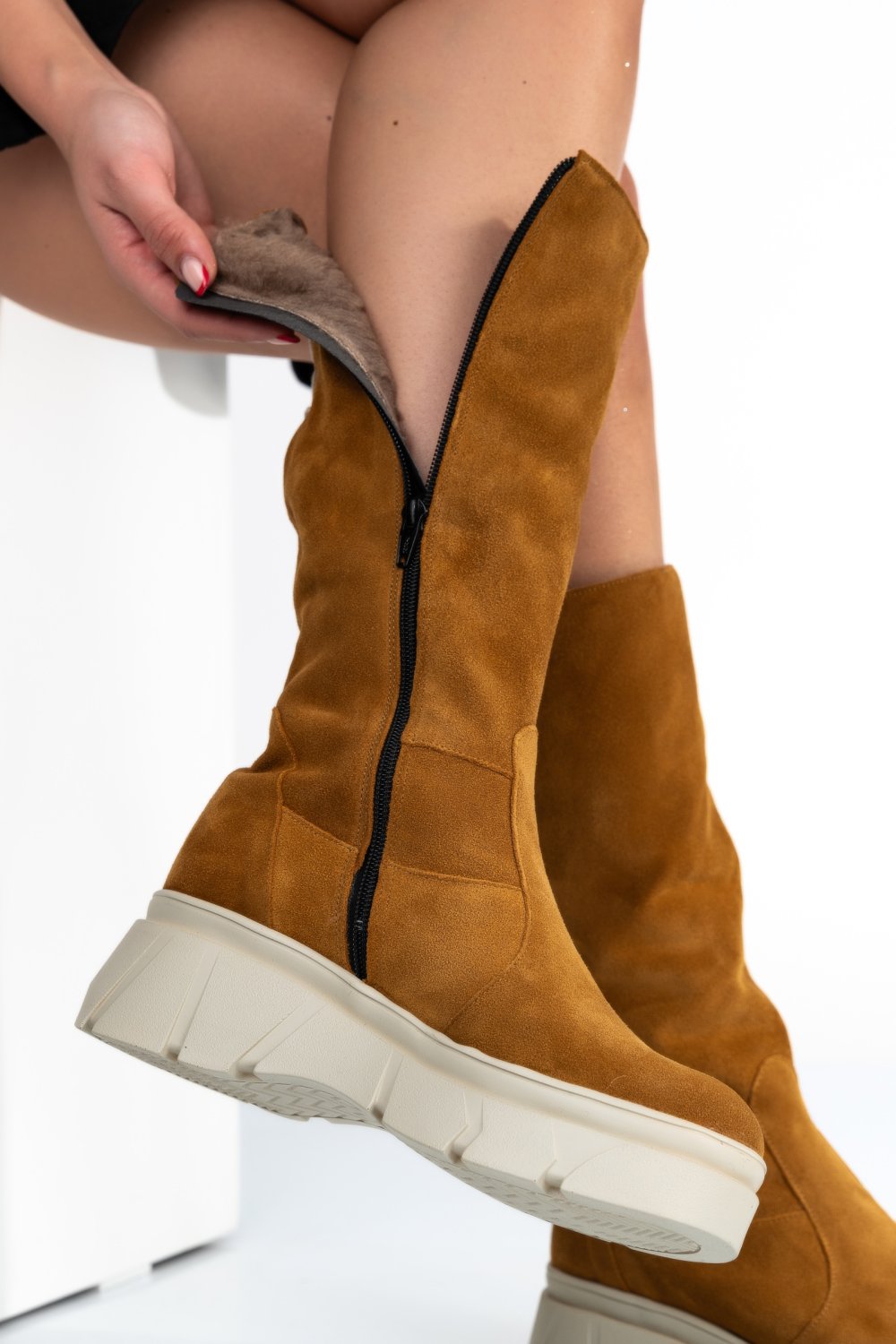 CIZME MARO PIELE NATURALA INTOARSA 7PC05