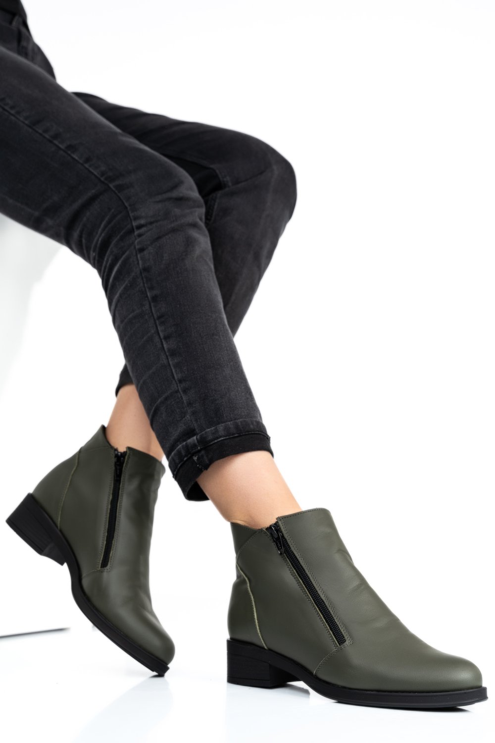 GHETE OLIVE PIELE NATURALA 0PC1