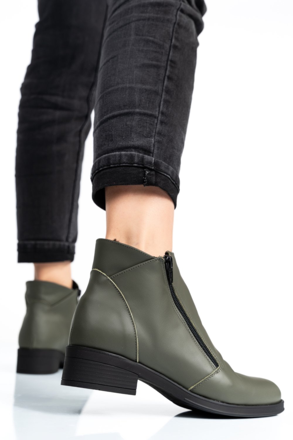 GHETE OLIVE PIELE NATURALA 0PC1