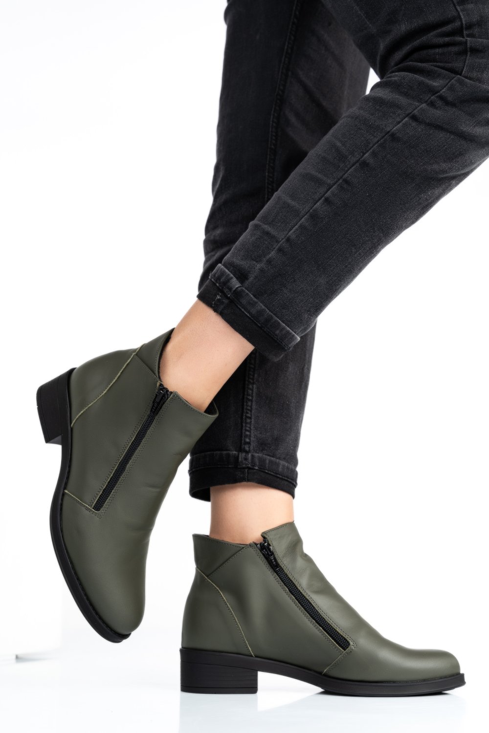 GHETE OLIVE PIELE NATURALA 0PC1