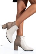 BOTINE BEJ PIELE NATURALA 7S7755