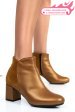 Botine maro piele naturala intoarsa 7s7755