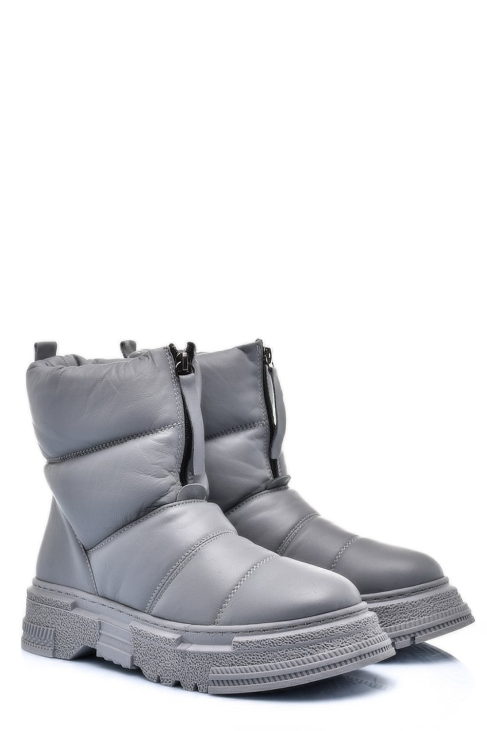 GHETE GRI PIELE NATURALA APCK4005