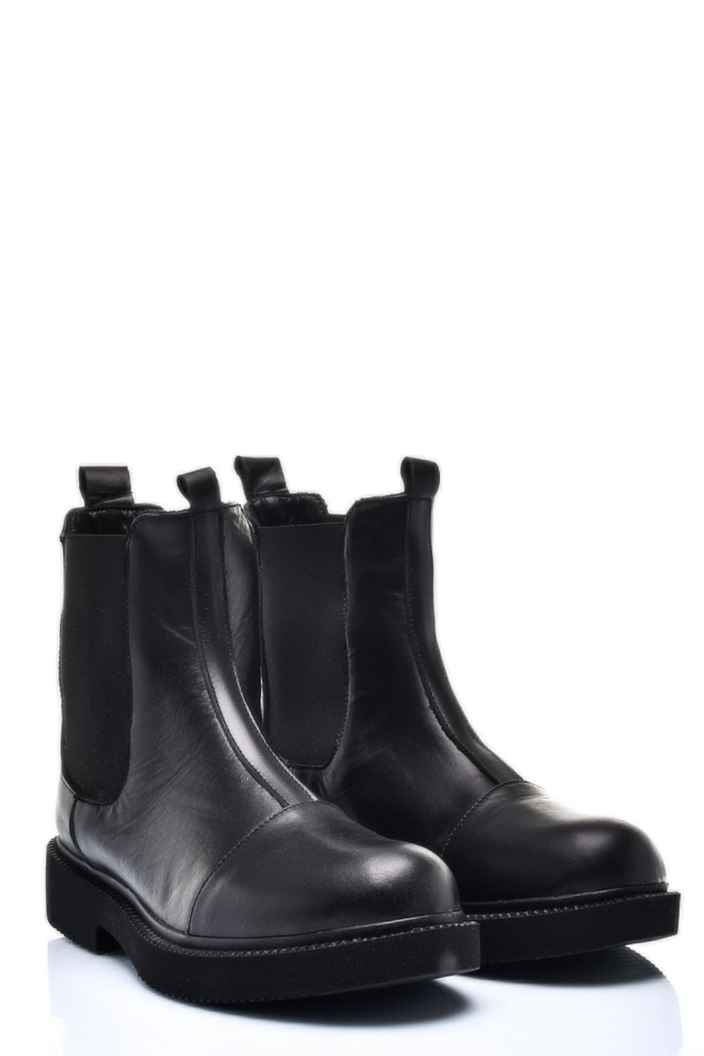 GHETE NEGRE PIELE NATURALA ES77DB002