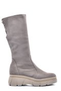 CIZME BEJ PIELE NATURALA INTOARSA 7PC05