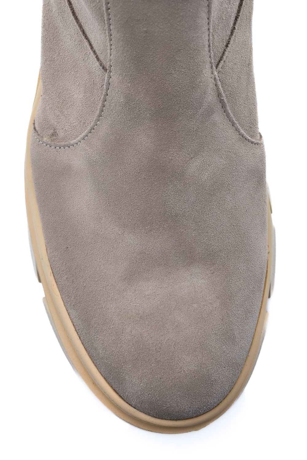 CIZME BEJ PIELE NATURALA INTOARSA 7PC05