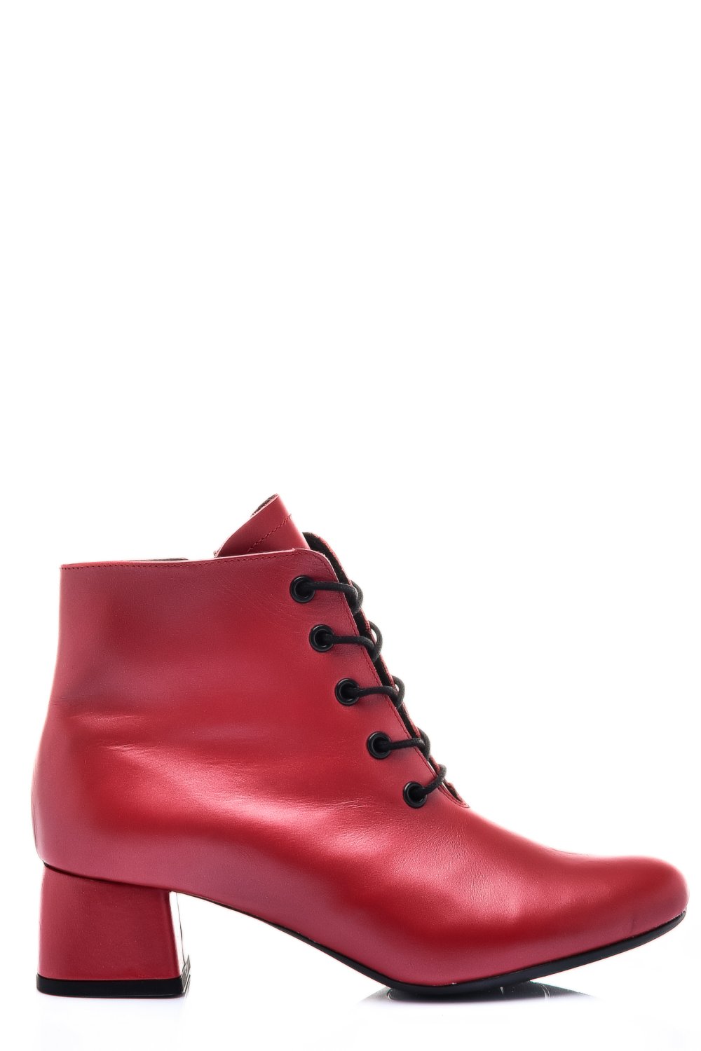 BOTINE ROSII PIELE NATURALA 7PC50