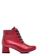BOTINE ROSII PIELE NATURALA 7PC50