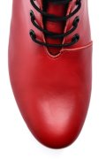 BOTINE ROSII PIELE NATURALA 7PC50