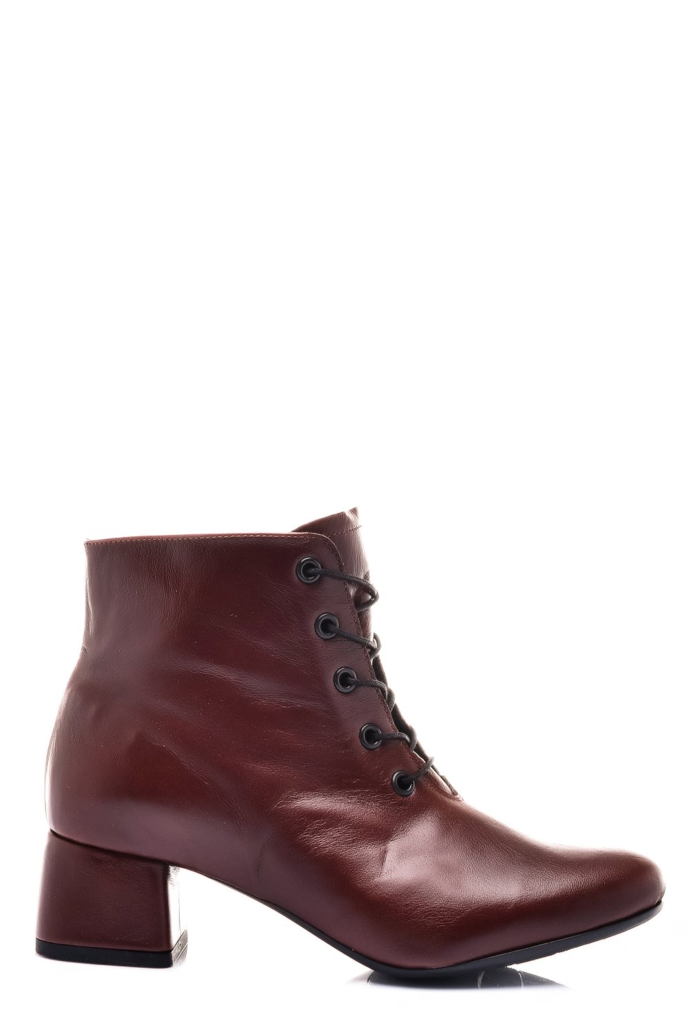 BOTINE MARO INCHIS PIELE NATURALA 7PC50