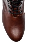 BOTINE MARO INCHIS PIELE NATURALA 7PC50