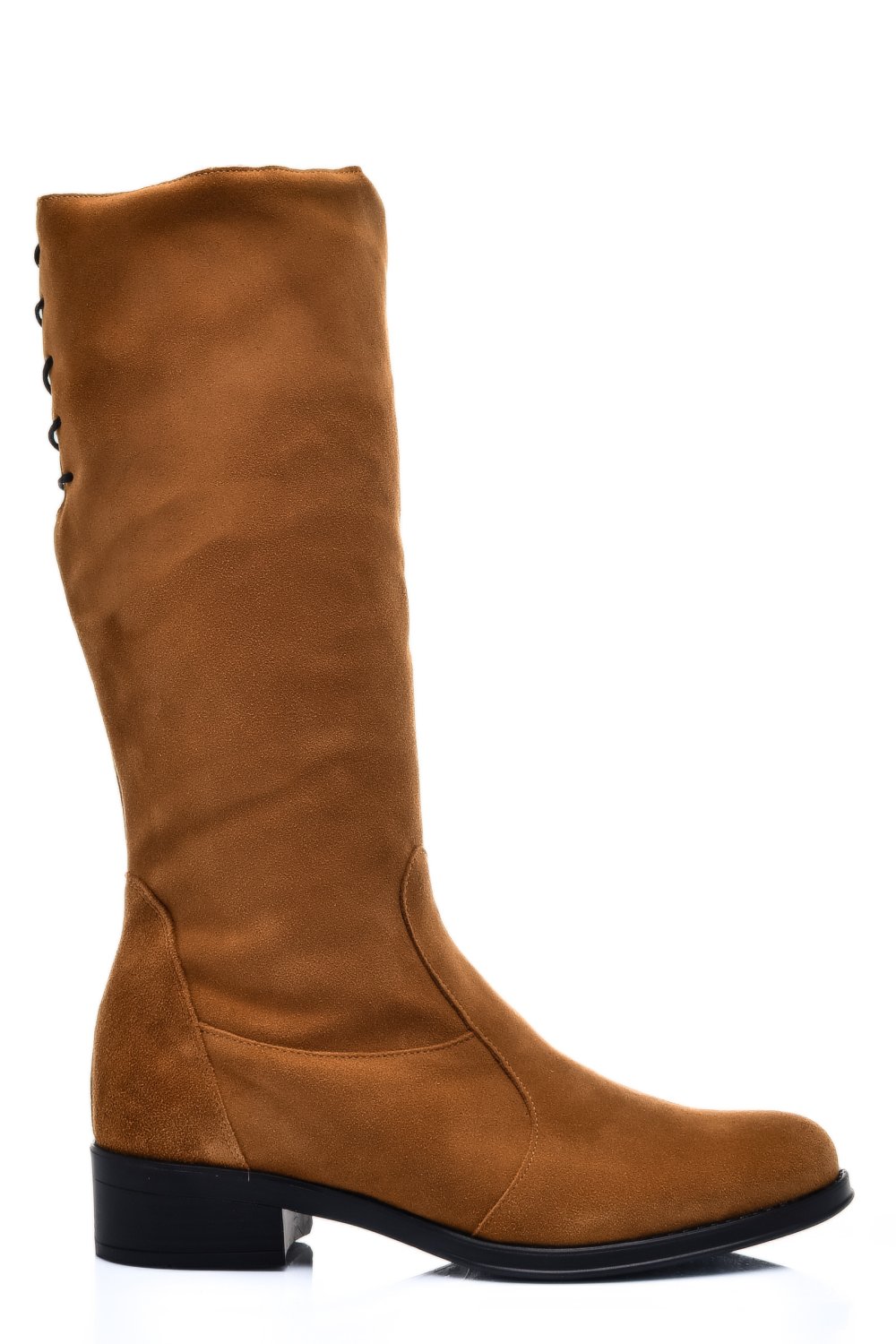 CIZME CAMEL PIELE NATURALA INTOARSA 7PC01-IMB