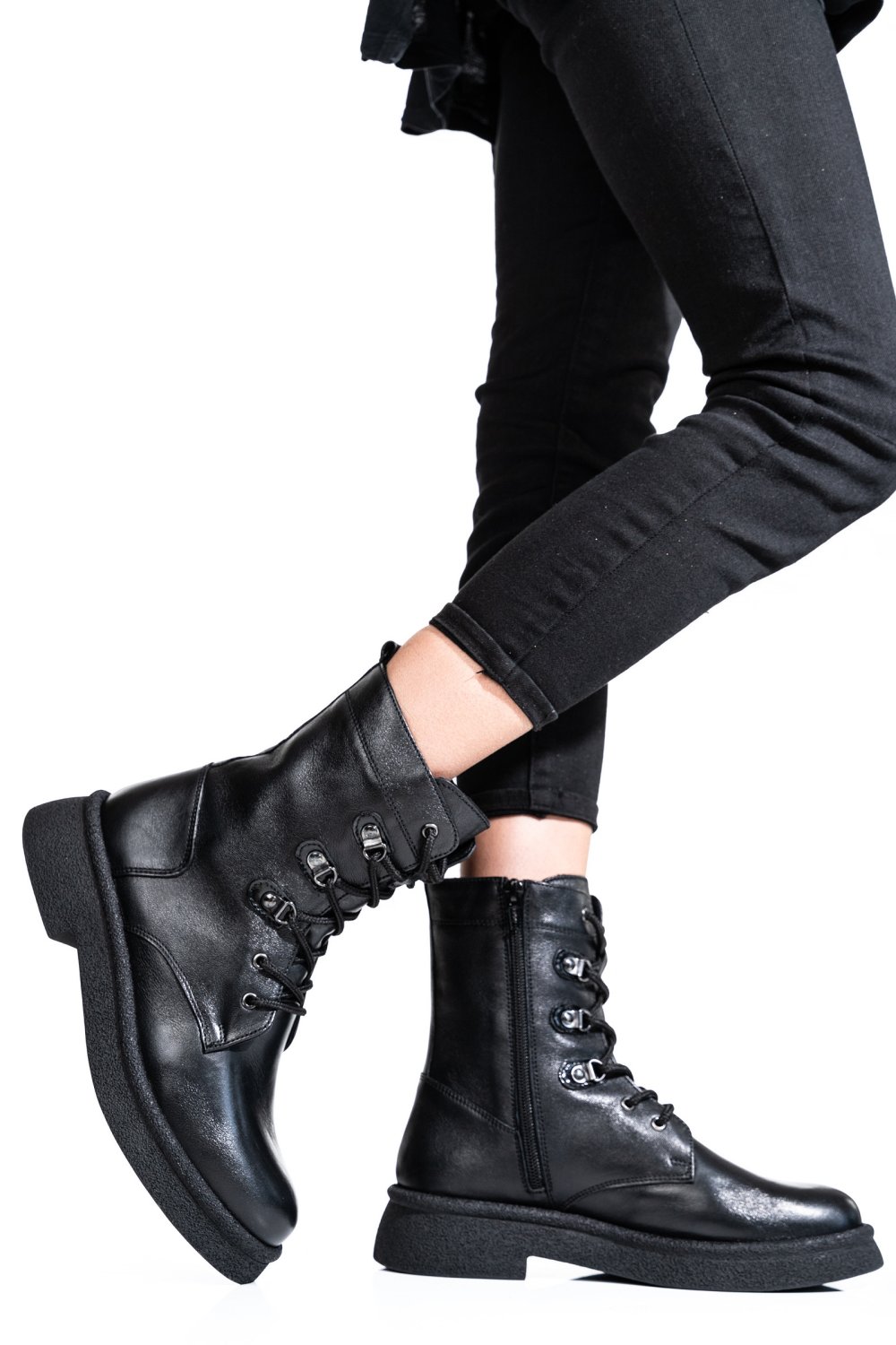 GHETE FEMEI PIELE NATURALA NEGRE 2S7732-050NP