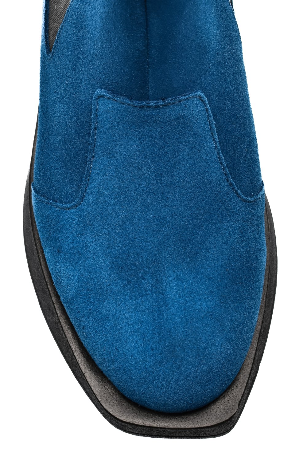 GHETE DAMA DE IARNA PIELE NATURALA INTOARSA BLEUMARIN 2S7700