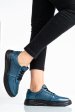 Pantofi bleumarin piele naturala apckd330