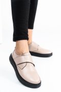 PANTOFI BEJ PIELE NATURALA APCKD440