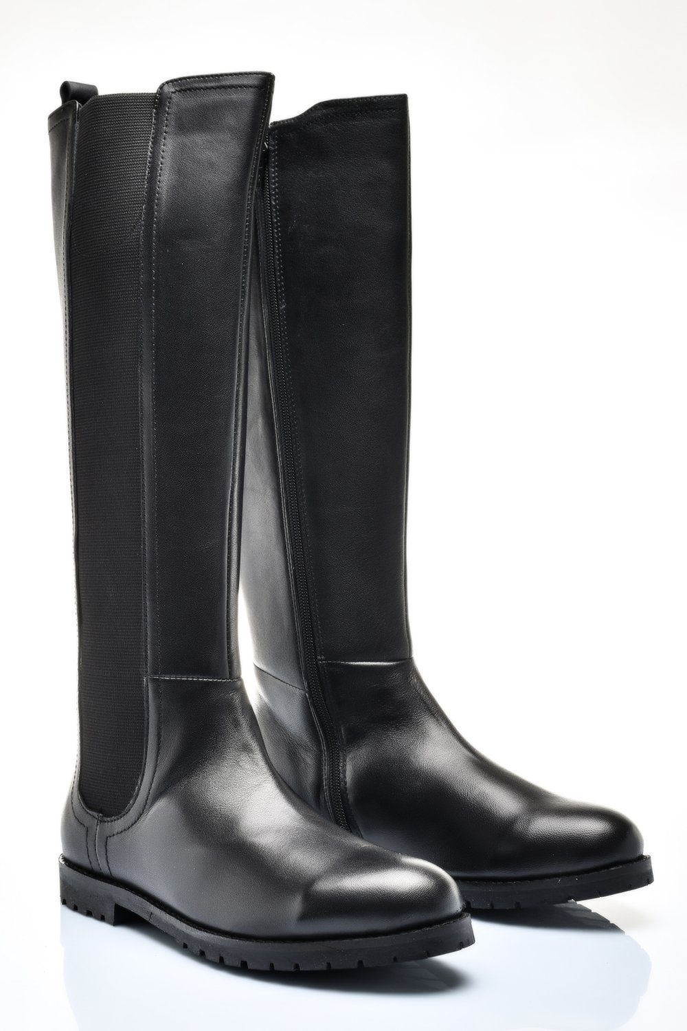 CIZME FEMEI PIELE NATURALA NEGRE 8S77636