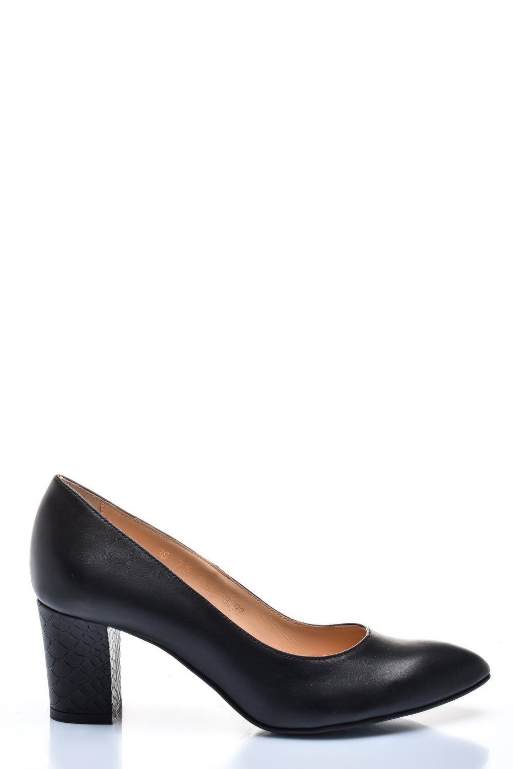PANTOFI DAMA GUBAN PIELE NATURALA NEGRI TOC SNK 3S77292