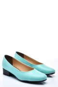 PANTOFI DAMA PIELE NATURALA TURQOISE TOC MARO 2S77040