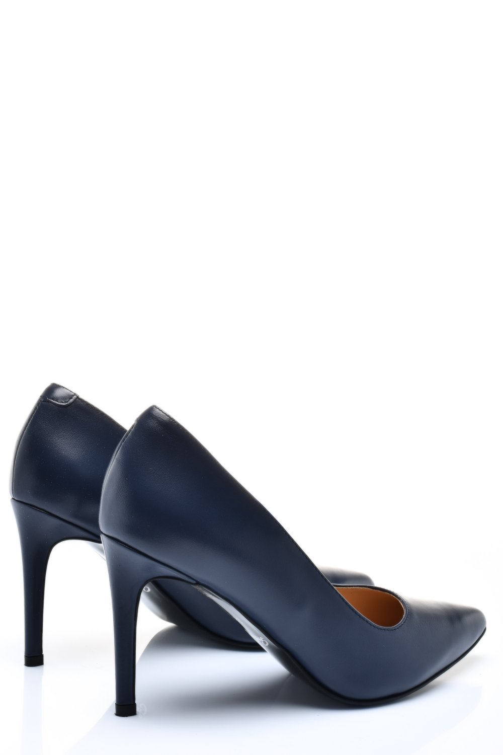 PANTOFI DAMA GUBAN PIELE NATURALA BLEU CU TOC 1S77206