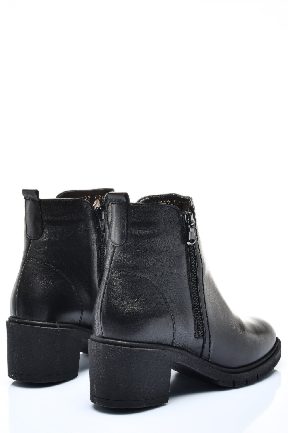 BOTINE FEMEI PIELE NATURALA NEGRE 2S7732-026NP