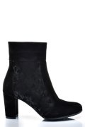 BOTINE NEGRE PIELE NATURALA INTOARSA 7PC72