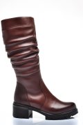 CIZME MARO INCHIS PIELE NATURALA 2PC12824NP