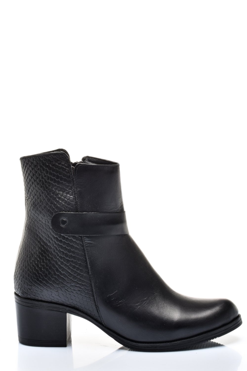 BOTINE NEGRE PIELE NATURALA SARRA