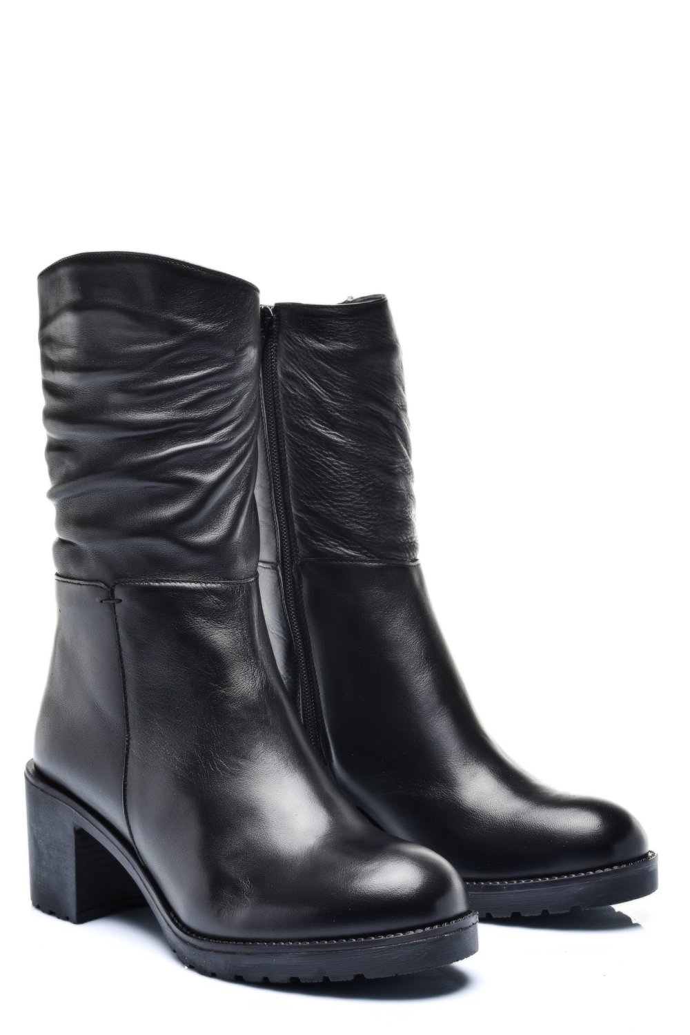 GHETE FEMEI PIELE NATURALA NEGRE 222843NP