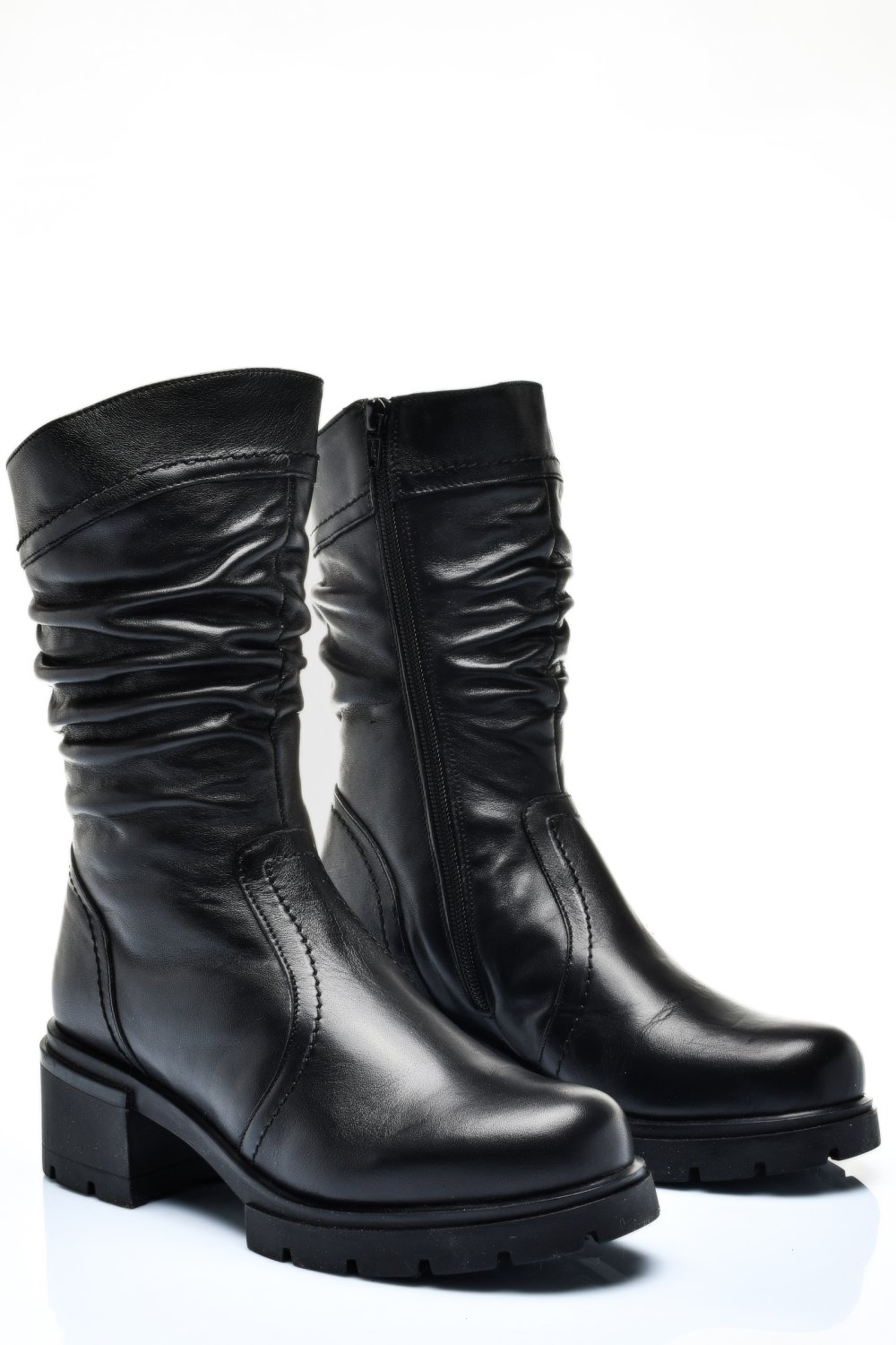 GHETE FEMEI PIELE NATURALA NEGRE 212809NP