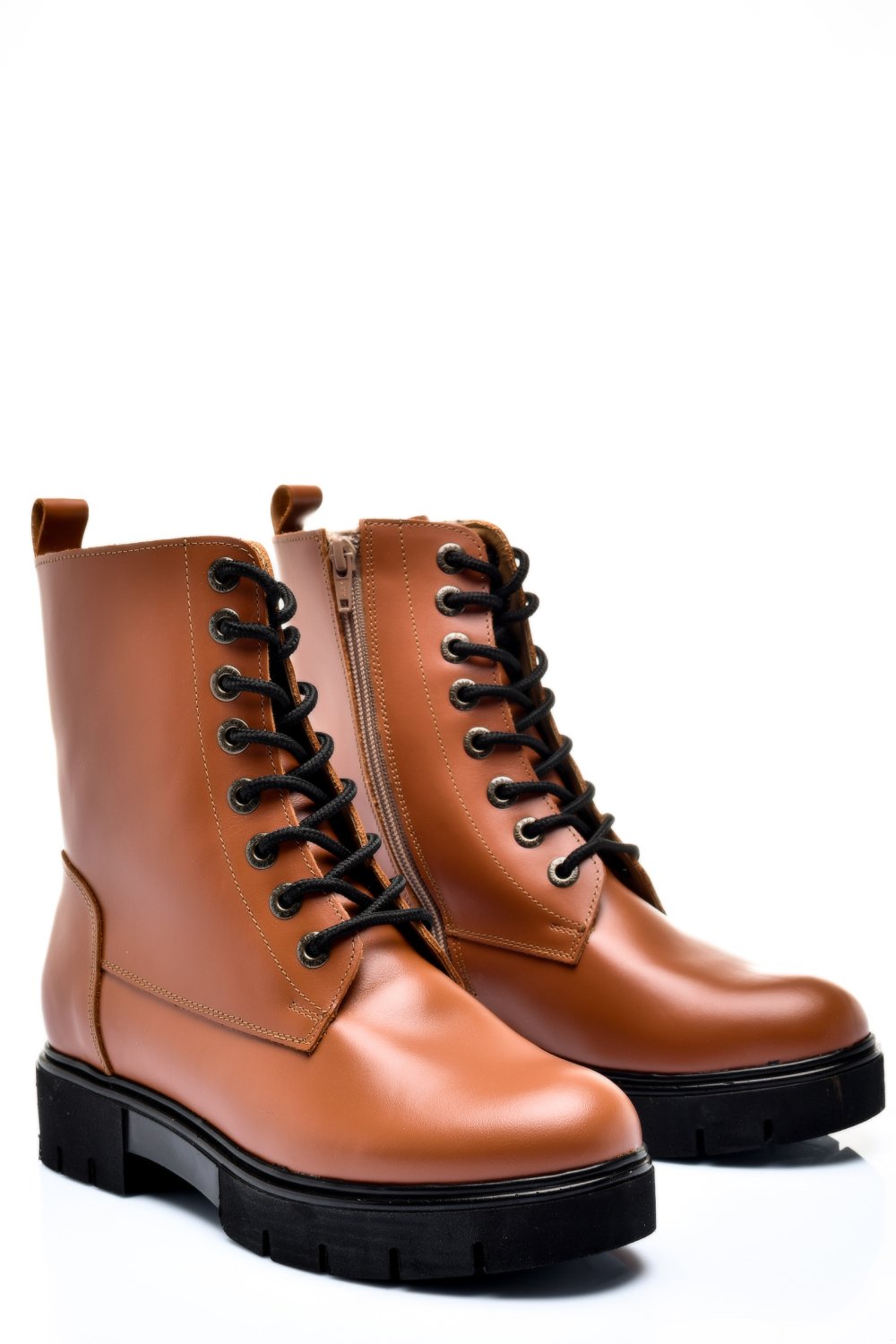 GHETE DE IARNA MARO DESCHIS PIELE NATURALA 1S7731